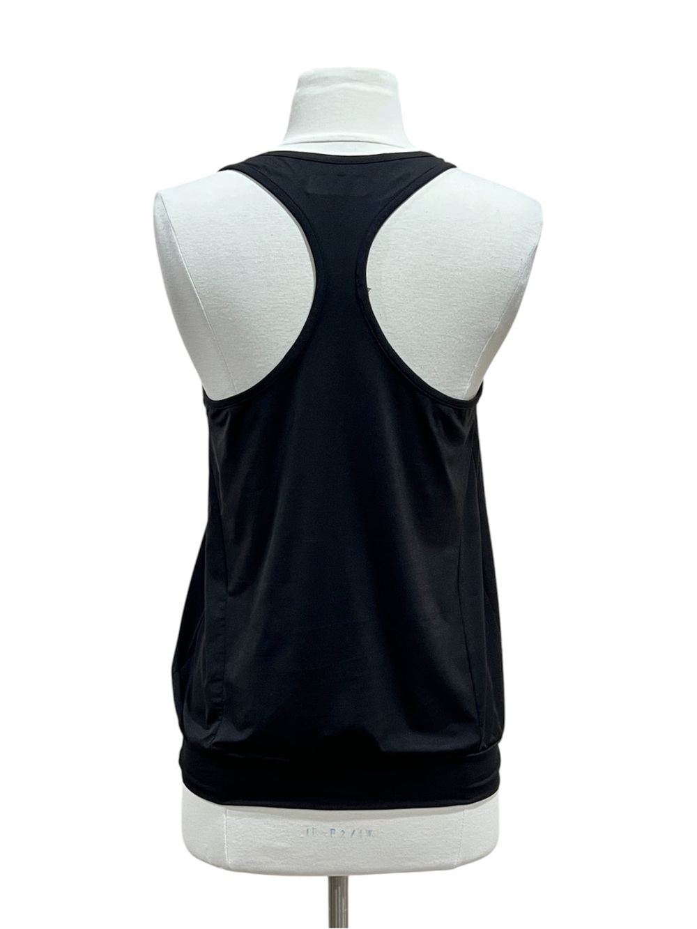 LIJA Black Racerback Blouson Active Tank Top Banded Bottom Athletic Size Medium - Picture 2 of 11